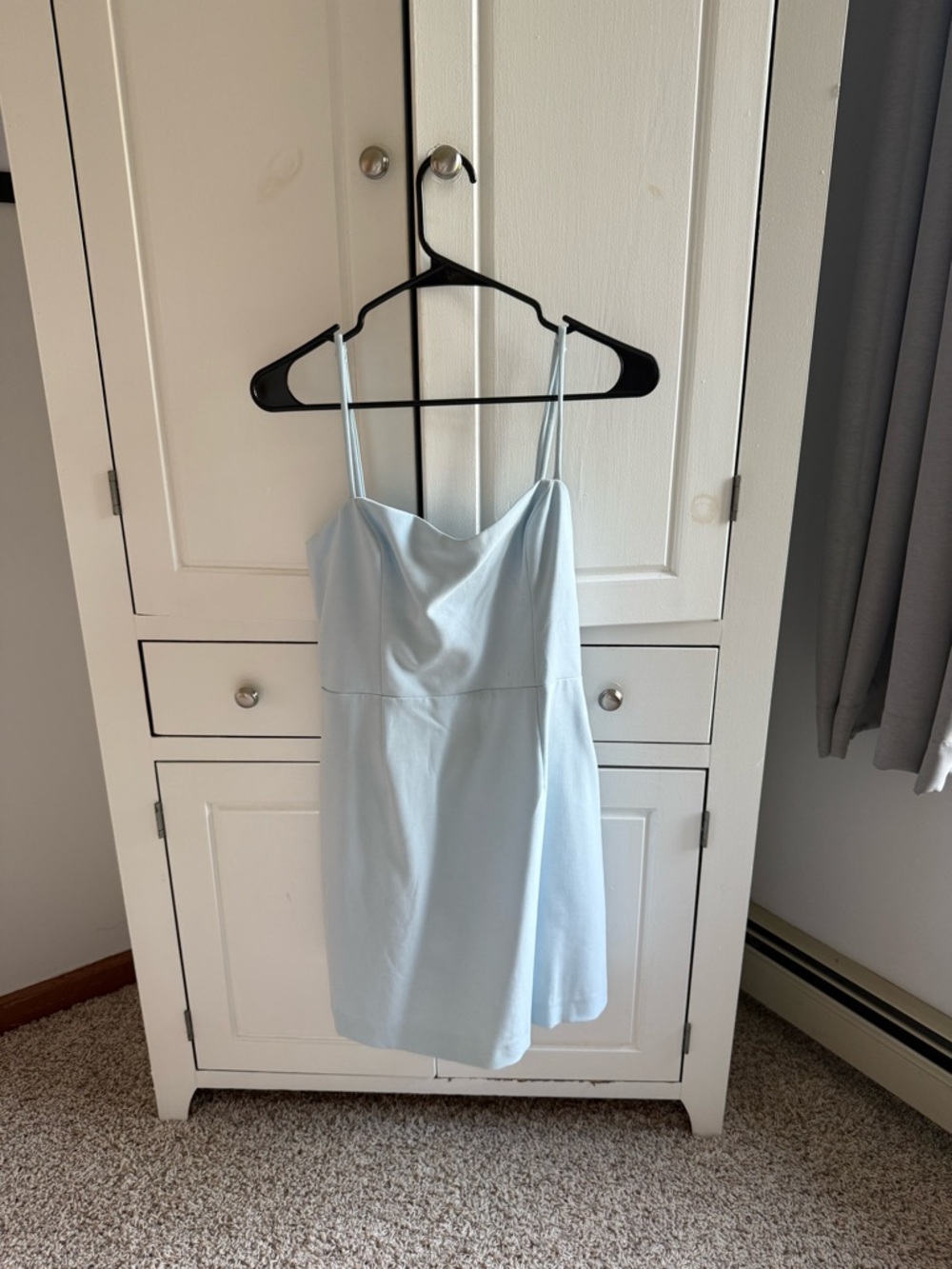 French Connection Light Blue Midi Slip Dress